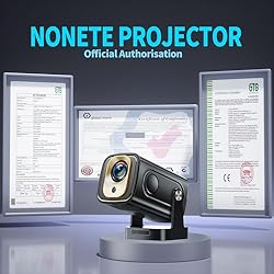 Mini Projector with WIFI 6 and Bluetooth