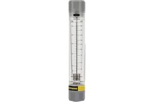 Lzm 25g Cylinder Tube Body Acrylic Plexiglass Tube Liquid Meter Female Thread G1in (5-50gpm) Meter for Water (5-50GPM Diamete