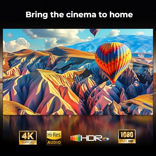 Smart Projector-4K Projecteur Home:【Built-in Google TV|180° Stand|2000 Brightness|Voice Control】 Movie Projector with WiFi6 & Bluetooth5.4 Auto Keystone Sovboi S61Pro Ceiling Compatible with Netflix
