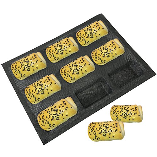 Bluedrop Silicone Bread Forms Rectangle Molds Non Stick Perforated Bakery Tray