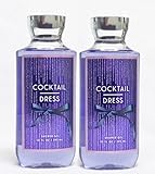Set of 2 Bath Body Works Cocktail Dress Shower Gels 10 Ounce Each Limited Edition Holiday 2016