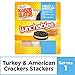 Lunchables Turkey & American Cheese Cracker Stackers Snack Kit With Chocolate Sandwich Cookies, 3.4 Oz Tray