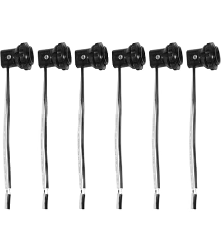 E12 Candelabra Light Socket Holder - 3 Pack, Keyless Bakelite, For Chandelier & Night Lights - View #3