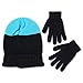 ABG Accessories Boys' Slouchy Knit Beanie with Magic Glove Set