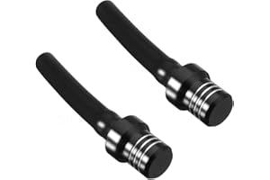 APPYU 2PCS Gas Fuel Cap Air Vent Hose Universal CNC Tank Valve Vent Tube with Chekc Ball Aluminum Breather for 50cc 110cc 70cc 125cc ATV Motorcycle Dirt Pit Quad Bike Motocross Black