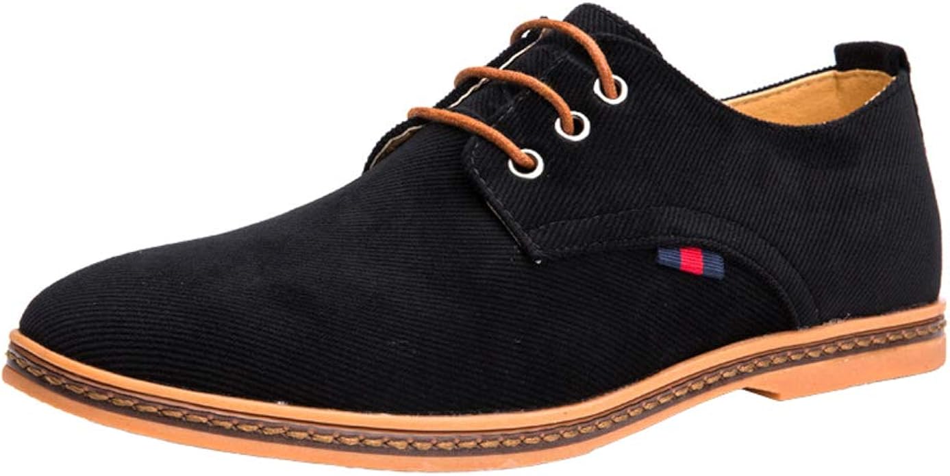 AARDIMI Herren Halbschuhe - Oxfords Schnürschuhe Aus Wildleder