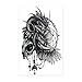 Hakuna 4 Sheets Temporary Tattoos for Men, Lion/Unicorn/Owl/Sparrow Fake Tattoo Stickers