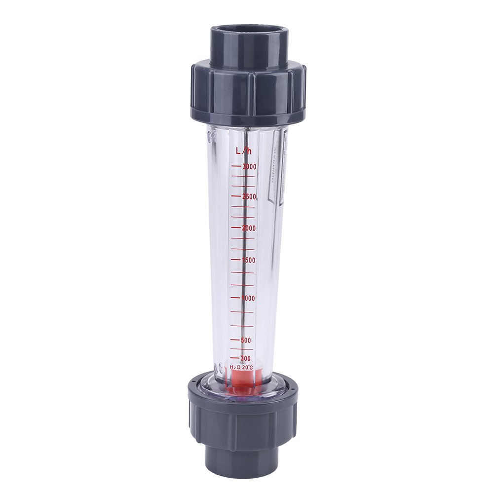 LZS-25 Meter Plastic Tube Type 300-3000L/H Water Rotameter Liquid Flowmeter Measuring Tools for Chemical Light