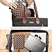 ADCOOG Makeup Bag Portable Cosmetic Bags Retro Cosmetic Pouch Toiletry Travel Organizer for Women, Cosmetics, Make Up Tools, Toiletries,Brown