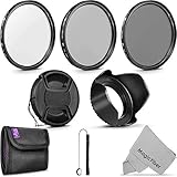 55MM Altura Photo UV CPL ND4 Professional Lens Filter Kit and Accessory Set for Nikon AF-P DX 18-55mm and Sony Lenses with a 55MM Filter Size
