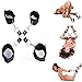 Fetish Cuffs Bondage,Ivysky Under Bed Restraint Cross-Linking Plush Handcuffs and Shackles for SM Sex Games