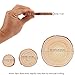 Natural Wood Slices, Tiberham 21 Pcs 1.2-3.9 Inches Unfinished Wooden Circles Round Rustic Wood with Bark, Solid Log Discs Craft Wood Kit for Arts DIY Crafts Christmas Home Decorations