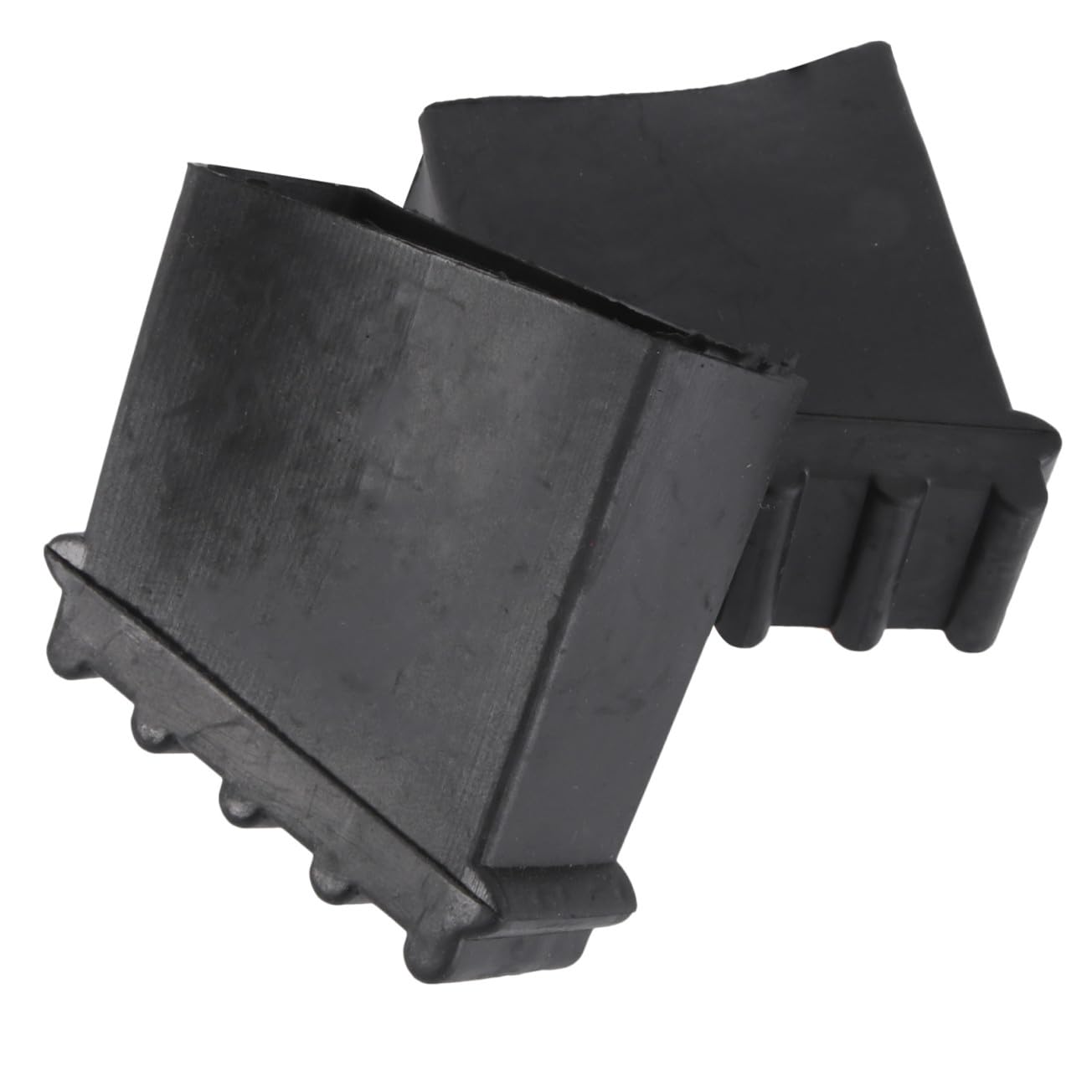 BESPORTBLE 2pcs Telescoping Ladder Non Slip Feet Mat Cap Shoe Foot Pads Extension Ladder Cushion Cover Security Bumpers Accessories Black 5x5cm