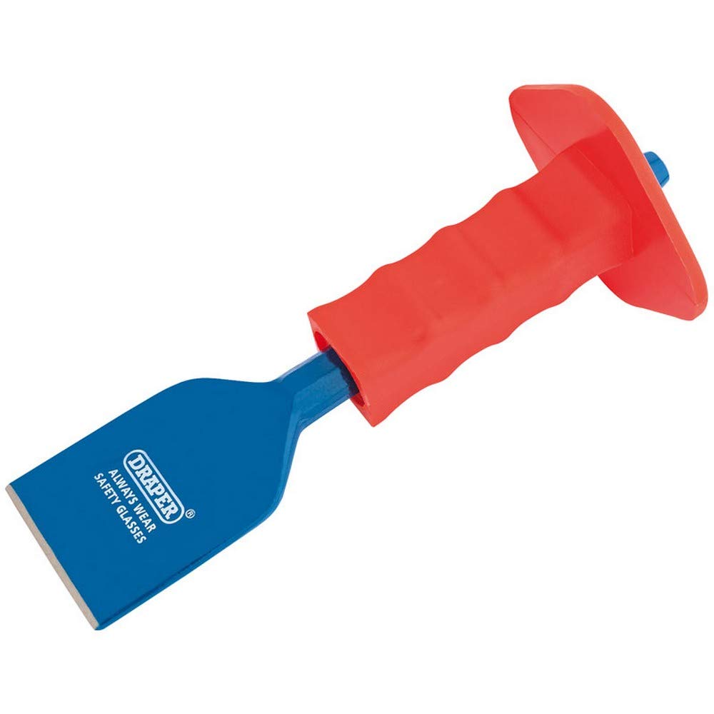 Draper 64676 Electricians Bolster with Hand Guard, 225 x 60 mm