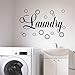 MoharWall Laundry Room Decal Quote Bubble Stciker Laundry Signs Wall Lettering Vinyl Art Sticker Décor