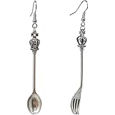 Honbay Fork Spoon Dangle Drop Earrings Fashion Punk Earrings
