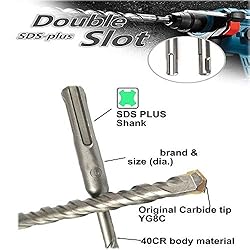 SDS Plus Hammer Drill Bit 3Pcs 9/16 in. x 8