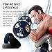Aven Mens Silicone Wedding Ring - 3 Rings Pack - 8.7mm Wide(2mm Thick)- Black, Navy blue, Camo, Red, Aqua, Gray
