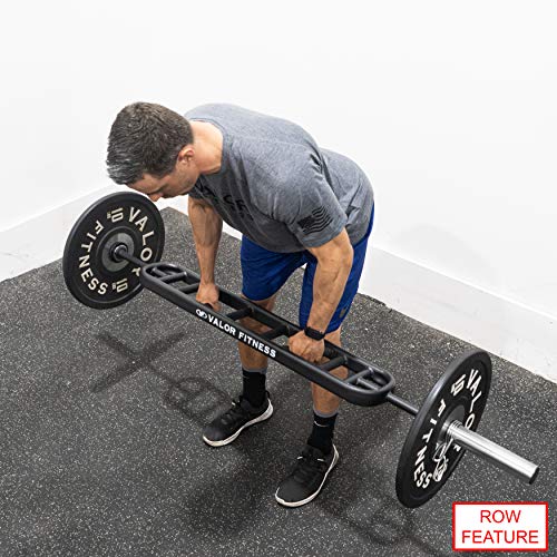 Valor Fitness OBMULTI Swiss Bar Football Barbell w/ Multi Grips for