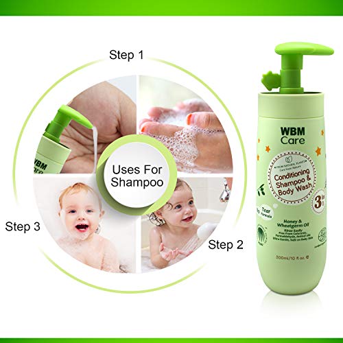 WBM Care Kids 3 in 1 Shampoo Conditioner And Body Wash Nourishes Baby