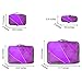 G4Free Packing Cubes 4pcs Value Set for Travel ,Helpful Packing Bags(Purple)