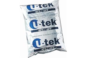 ThermoSafe U-tek 427 Phase Change Material Gel, -23°C Temperature, 10.5" L x 7.75" W x 1.188" H (Case of 6)