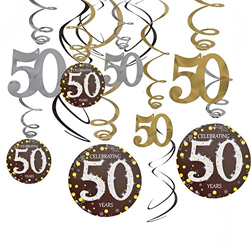 image for DP BOUTIQUE 50th Birthday Decorations Kit Cheers to 50 Years Banner Sw