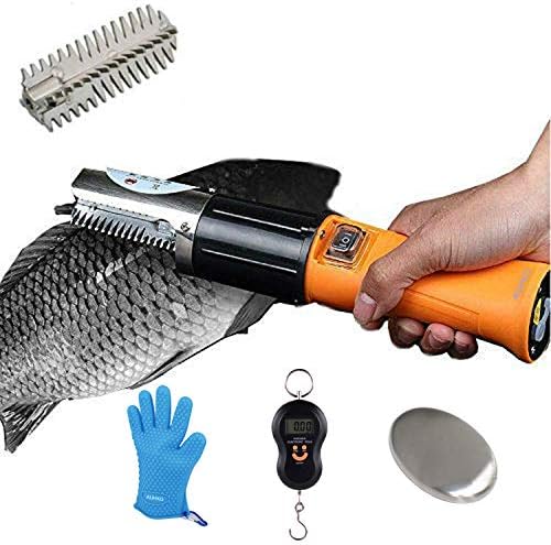 AUHKO Electric Fish Scaler Fishing Cleaner Skinner Scale Remover Cleaner Rechargeble Scaler Waterproof Scraper for Fish
