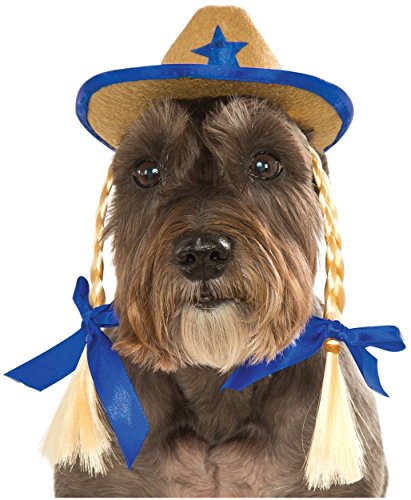 Rubies Costume Company Pet Cowgirl Hat with Pigtails