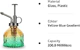 ZIUHEOA Plant Mister Glass Watering Bottle 200ML Retro Yellow Blue Gradient view 9