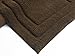 Chardin Home - 100% Cotton two Piece Classicc Bath Rug Set, (21''x34'' & 17''x24'') with anti-skid spray latex back, Chocolate