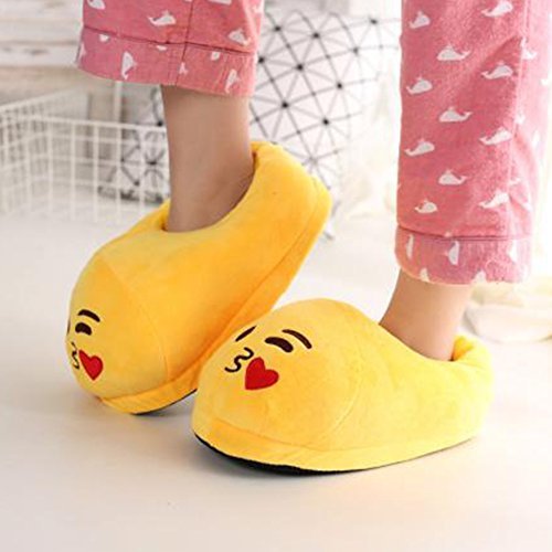 Xiujanet Emoji Cute Cartoon Slippers Warm Stuffed Funny Slippers Household Indoor for Women and Men (poop)