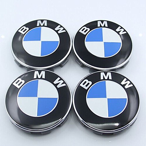 CzlpV 4 Pcs Emblem Logo Badge Hub Wheel Rim Center Cap 68mm For BMW