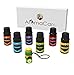 Aromatherapy Essential Oils Gift Set in a EXCLUSIVE WHITE BOX (Lavender, Peppermint, Lemongrass, TeaTree, Eucalyptus, Bergamot) FREE Essential Oil Pendant and ebook