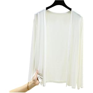 Women's Sun Protection Shirts Lightweight Long Sleeve Summer Cardigan Casual Loose Fit Outdoor Shirt 2026 Plain Tops