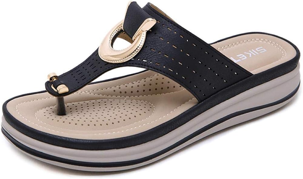Amazon.com | SIKETU Women's Sandals and Slippers Thick@Soled flip@Flops Comfortable flip@Flops 