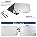 MATCC Windshield Sun Shade Car Sun Shade Excellent UV Reflector Keeps Vehicle Cooler Folding Silvering Sun Visor Heat and Sun Reflector Medium 62'' x 34''(160 x 86cm)