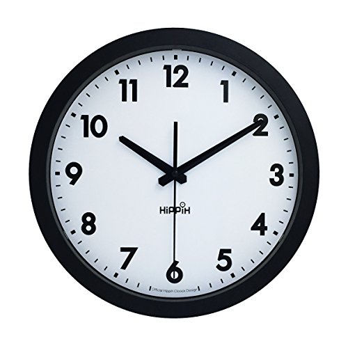 Hippih Silent Wall Clock,12 Inch 2311D