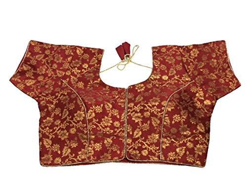 Women's Jacquard Readymade Blouse For Saree And Lehenga