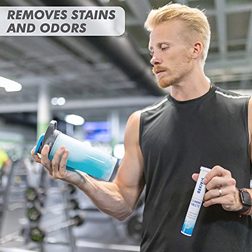 Water Bottle Cleaning Tablets 30Pack Protein Shake Cleaner Tablets Biodegradable, Tumbler and