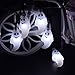 LEVIITEC Solar Halloween Decorations String Lights, 30 LED Waterproof Cute Ghost LED Holiday Lights for Outdoor Decor, 8 Modes Steady/Flickering Lights [Light Sensor] 19.7ft Cool White