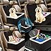 TOPBRY Car Front Seat Covers for Dogs, Deluxe 2 in 1 Scratchproof Thickened Foldable Car Protector Kennel with Safety Belt, 900D, for Cars Trucks SUVs