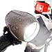 Bright Eyes Newly Upgraded and Fully Waterproof 1200 Lumen Rechargeable Mountain, Road Bike Headlight, 6400mAh Battery (Now 5+ Hours on Bright Beam). Free Diffuser Lens / TAILLIGHT (Silver-Gray)