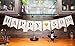 Sterling James Co. Happy 50th Birthday Banner - 50th Wedding Anniversary Decorations - Milestone Birthday Party Decorations