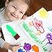 Glokers Early Learning Kids Paint Set, 28 Piece Mini Flower Sponge Paint Brushes. Assorted Painting Drawing Tools in a Clear Durable Storage Pouch. Including 6 Crayola Washable Kids Paint