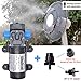 DC12V 145PSI Self-priming Bypass Garden Misting Pump for Fogging Misting System Agricultural Irrigation Sprayer Sprinkler System Fluid Transfer