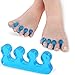 Toe Separators Set - 1 Pairs, Black White Toes Alignment Socks, Gel Toe Spacers Toe Stretchers, Instant Therapeutic Bunion Relief for Women and Men