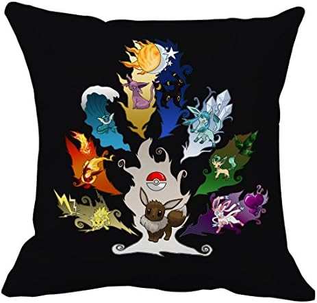 Eeveelution Tree Pillow Case (Size 16x16 inch)