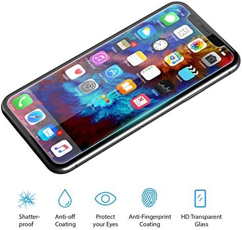 Aslanda iPhone X screen protector (Glass. 2-Pack) (Clear)
