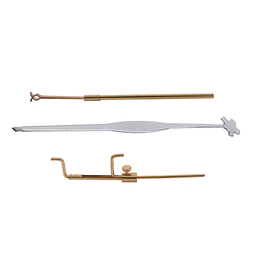 Alnicov Violin Luthier Install Repair Tool Kit Sound Post Gauge & Retriever Clip & Setter